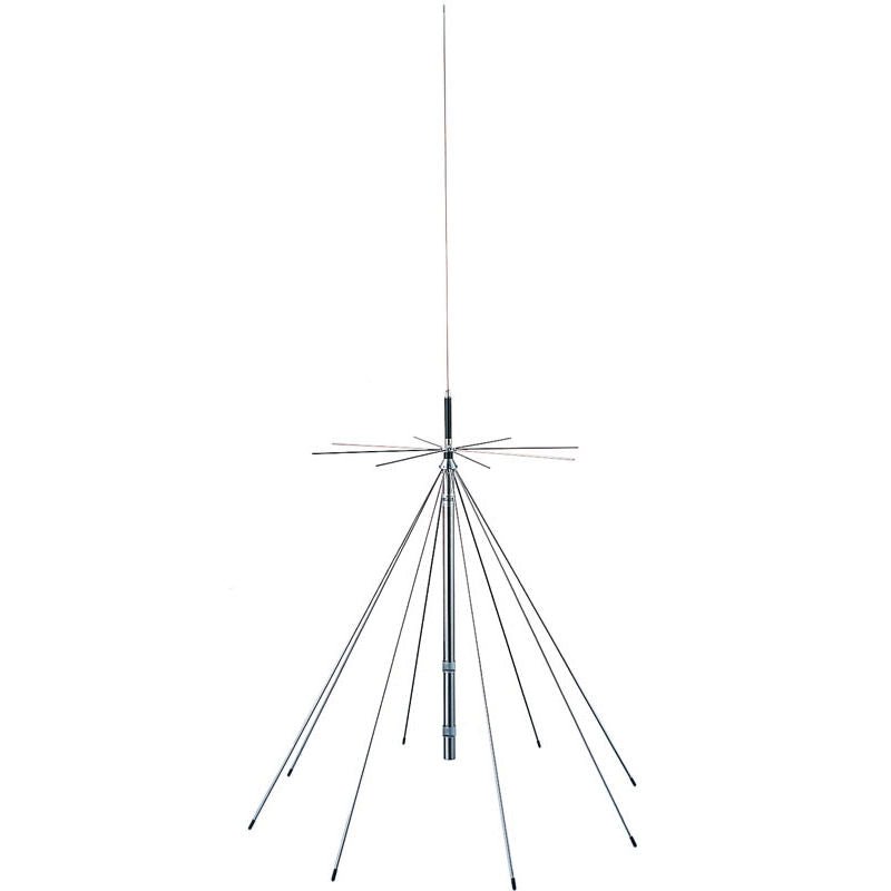 Figure 1 — A wideband discone antenna, the SDS200's home-base companion for 25 MHz–1.3 GHz reception. Source: theantennafarm.com.